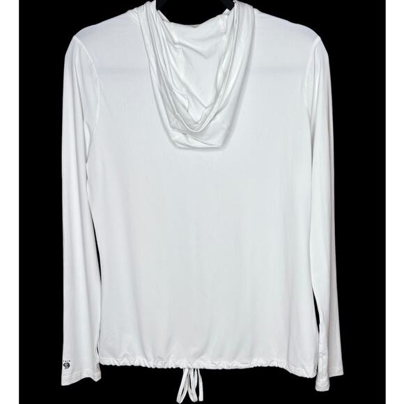 NWT Mountain Hardwear Crater Lake OL7497-102 Sun Hoodie White UPF 50 Womens Sz M - Picture 2 of 9